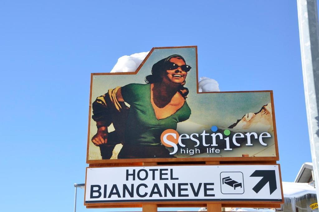 Hotel Biancaneve Colle Colle Sestriere Kültér fotó